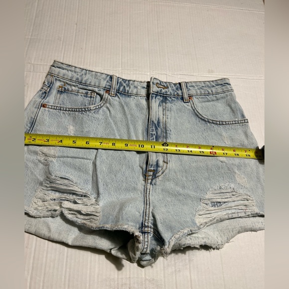 NWT ZARA High Rise Short Rigid Jean Denim Shorts Size 10 - Picture 8 of 8